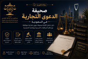 صحيفة الدعوى التجارية