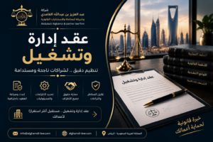 عقد إدارة وتشغيل