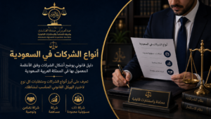 أنواع الشركات في السعودية