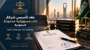 عقد تأسيس شركة ذات مسؤولية محدودة السعودية