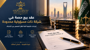 عقد بيع حصة في شركة ذات مسؤولية محدودة