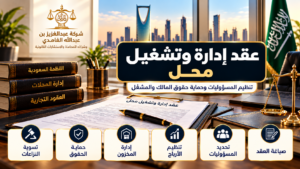 عقد إدارة وتشغيل محل