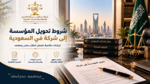 شروط تحويل المؤسسة إلى شركة في السعودية